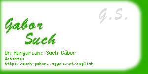 gabor such business card